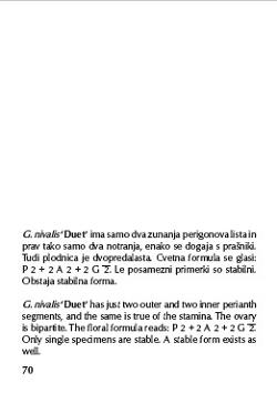 Common Snowdrops Common Snowdrops (Galanthus nivalis L.) CULTIVARS IN SLOVENIA