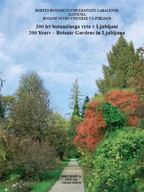 Index seminum 2009, 200 years, botanic gardens ljubljana